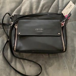 NEW Black Nicole Miller Crossbody Purse